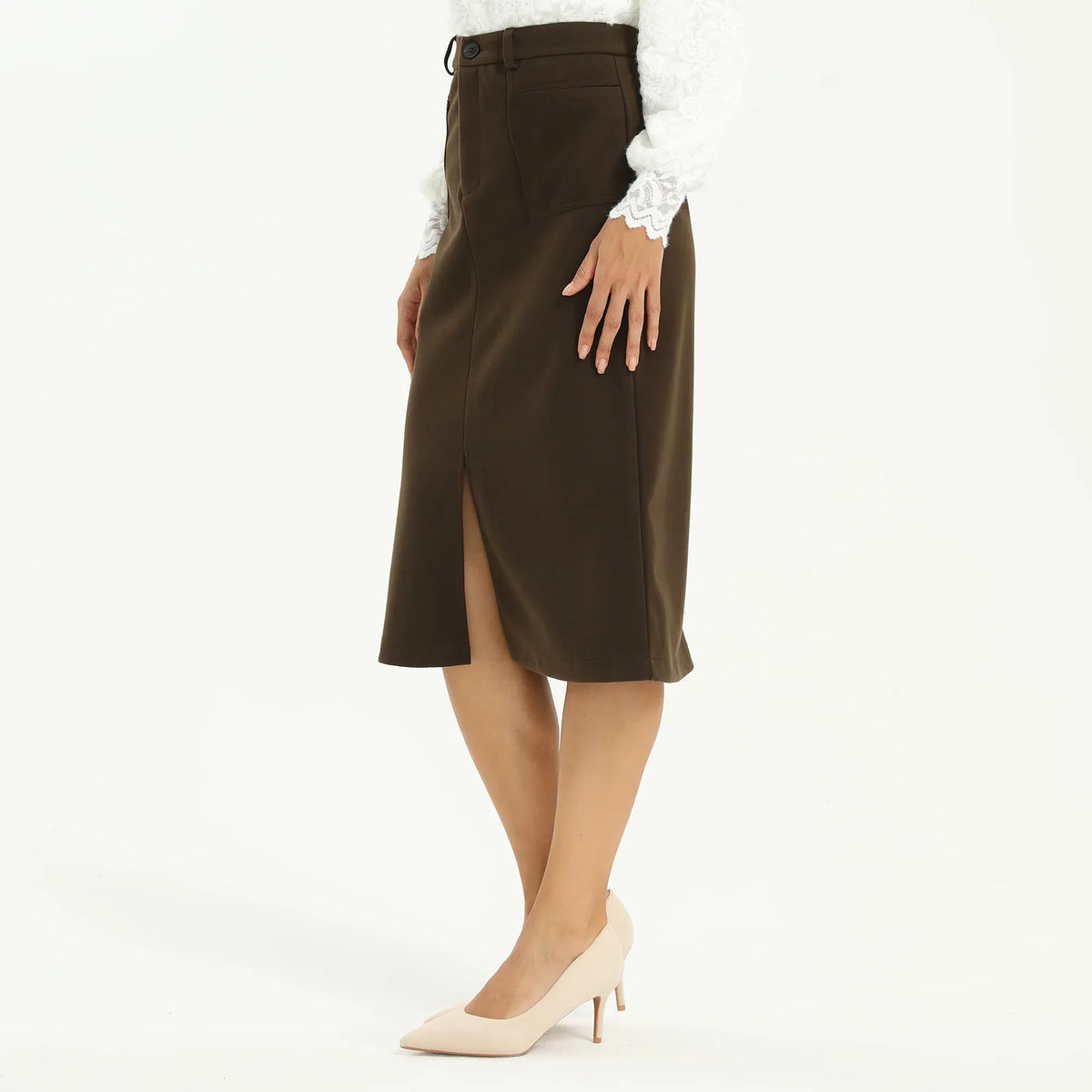 Elegant Plain Skirt for Women Image