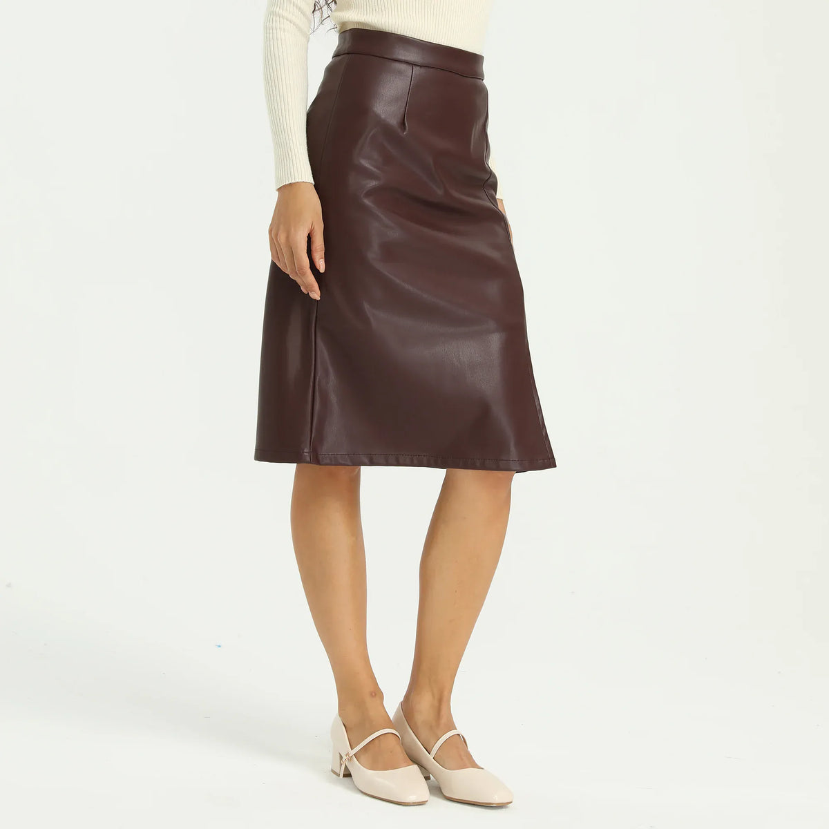 Elegant Plain Skirt for Women Image