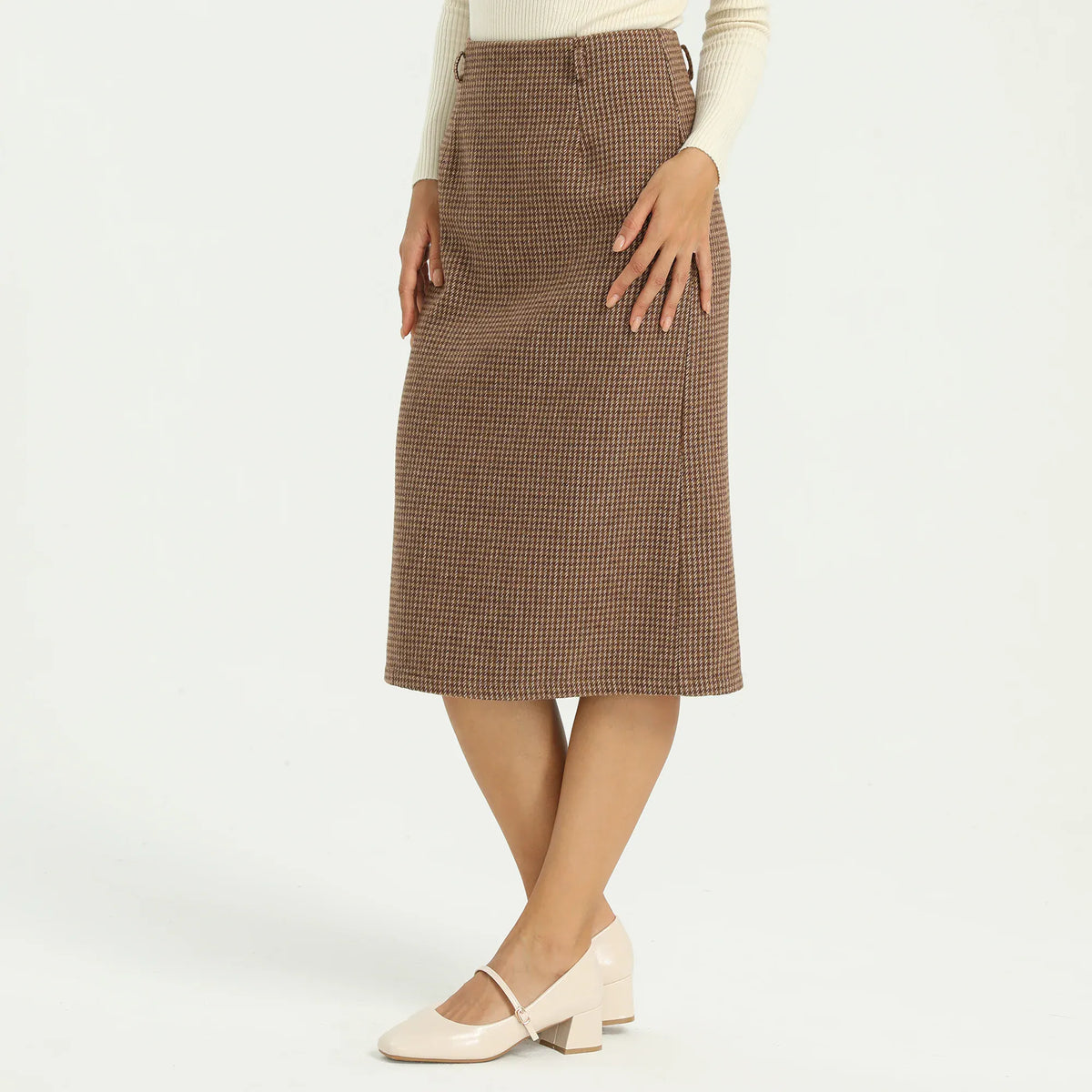 Elegant Checked Skirt for Women Image