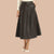 Coffee Elegant Plain Skirt for Women Image