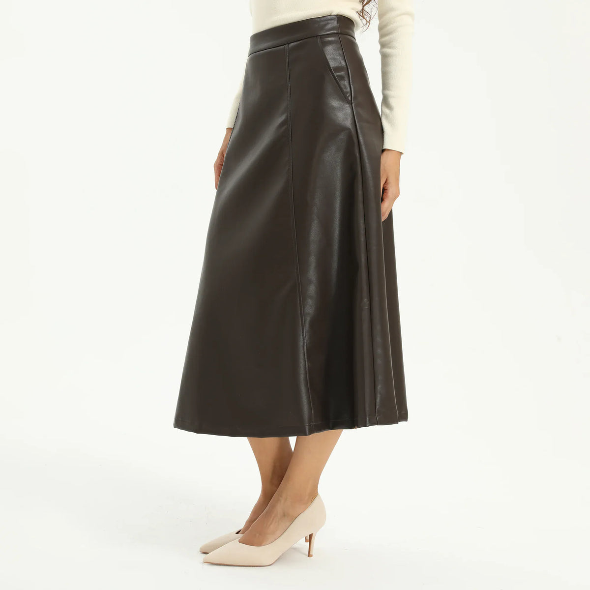 Elegant Plain Skirt for Women Image