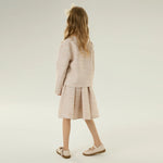 تنورة كاجوال مخططة للبنات