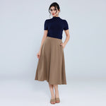 تنورة ساده أنيقة للنساء