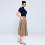 تنورة ساده أنيقة للنساء