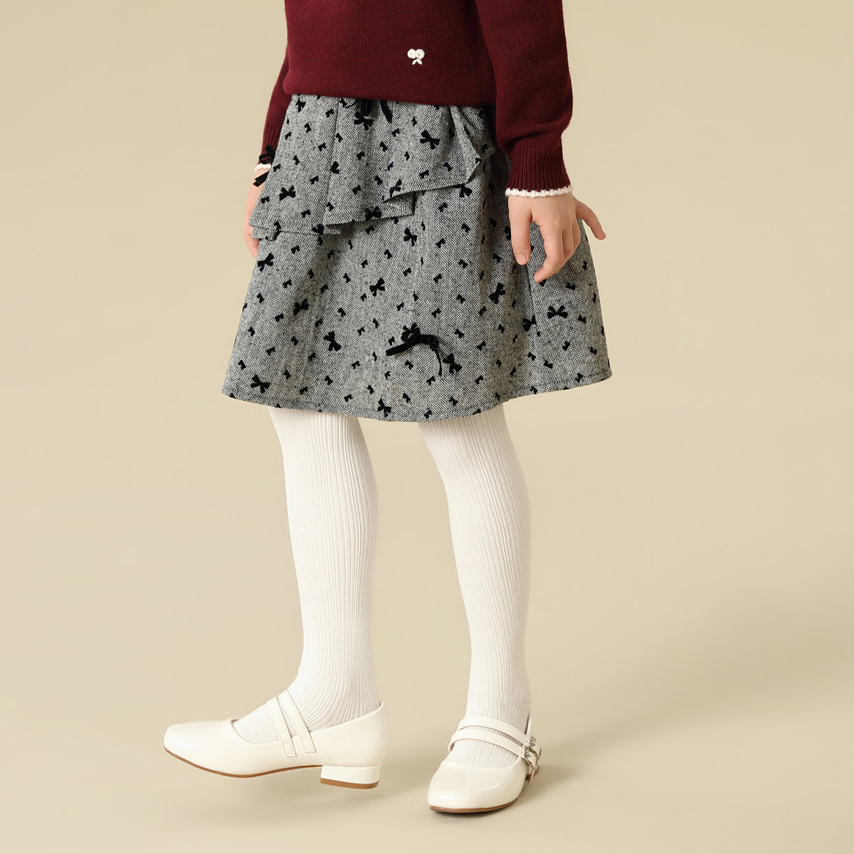 Jacquard Skirt For Girls