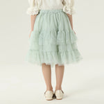 تنورة مزينة بنمط الزهور للبنات