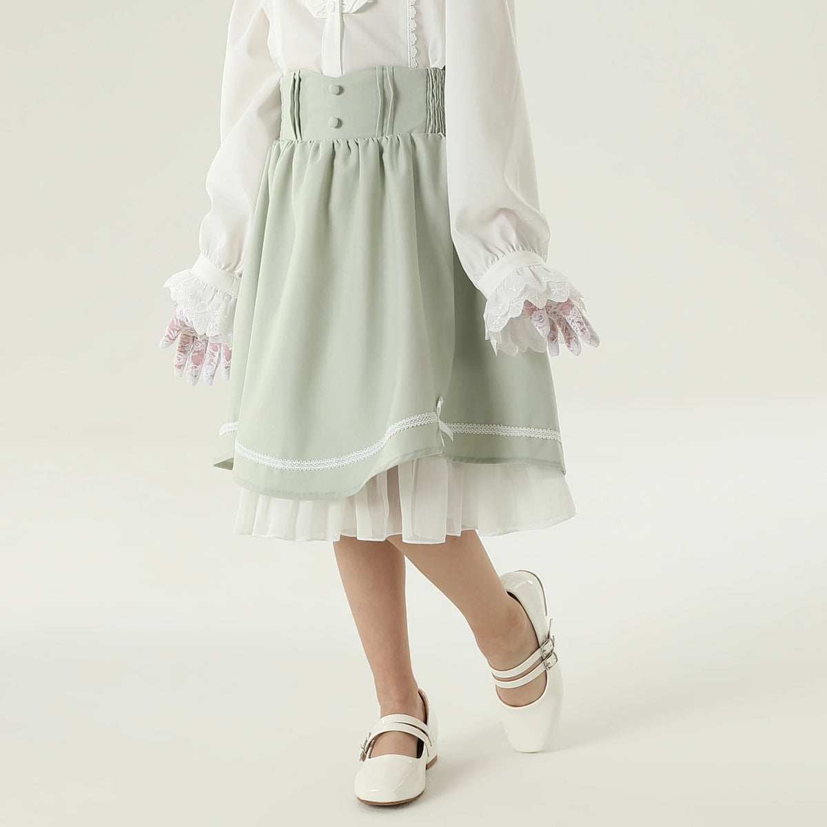 تنورة مطرزه للبنات