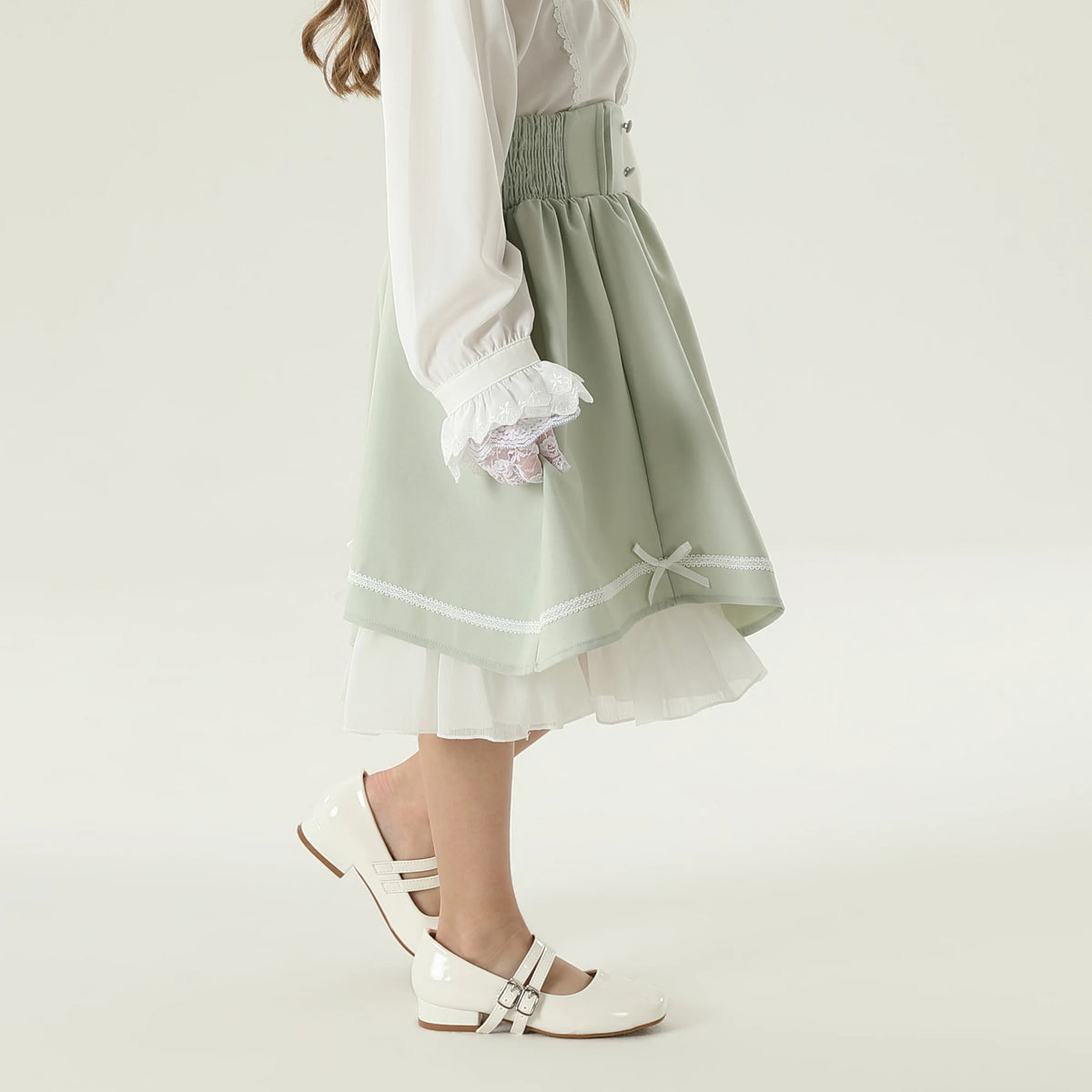 تنورة مطرزه للبنات