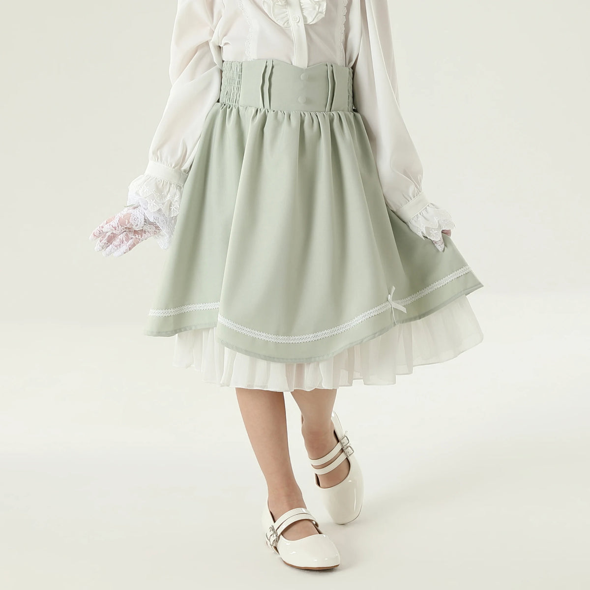 تنورة مطرزه للبنات