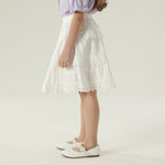 تنورة دانتيل للبنات