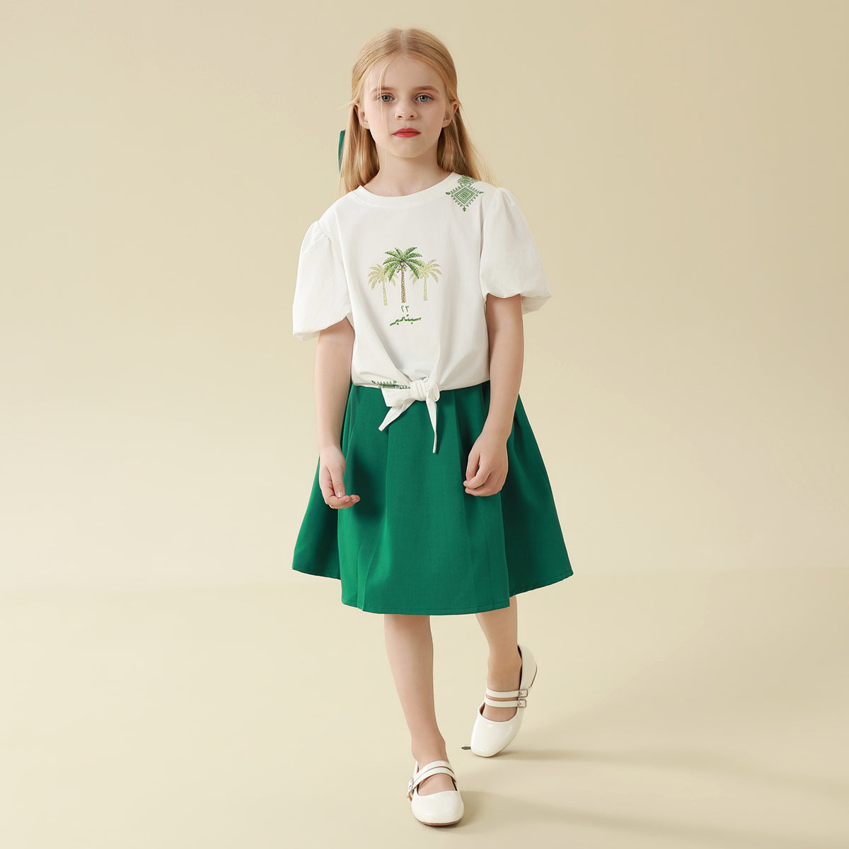 Solid Skirt For Girls