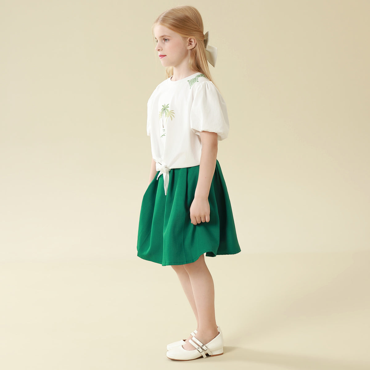 Solid Skirt For Girls