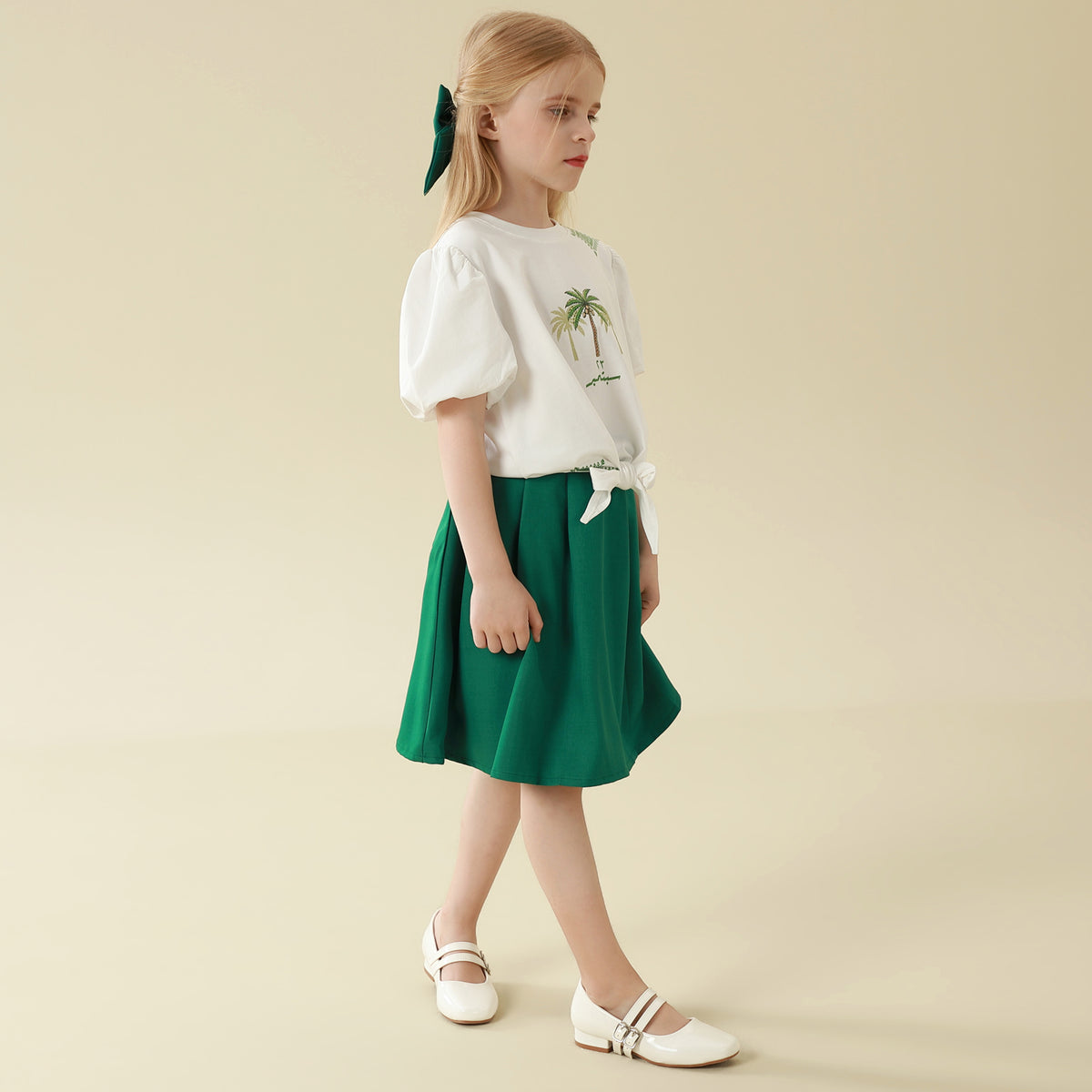 Solid Skirt For Girls
