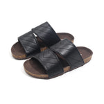 Black Casual Slippers for Boys Image