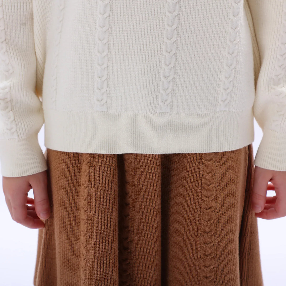 Casual Jacquard Sweater for Girls Image