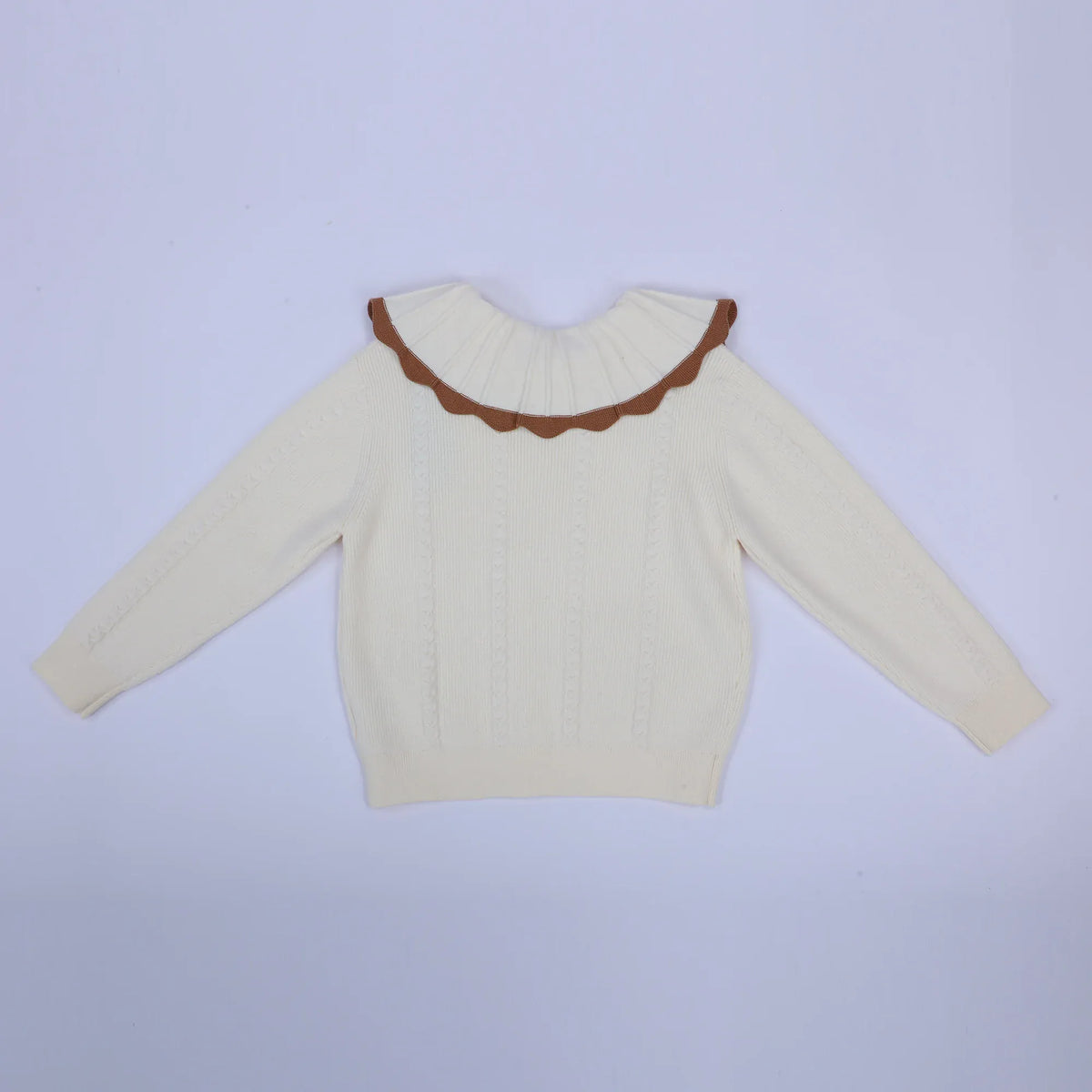 Casual Jacquard Sweater for Girls Image