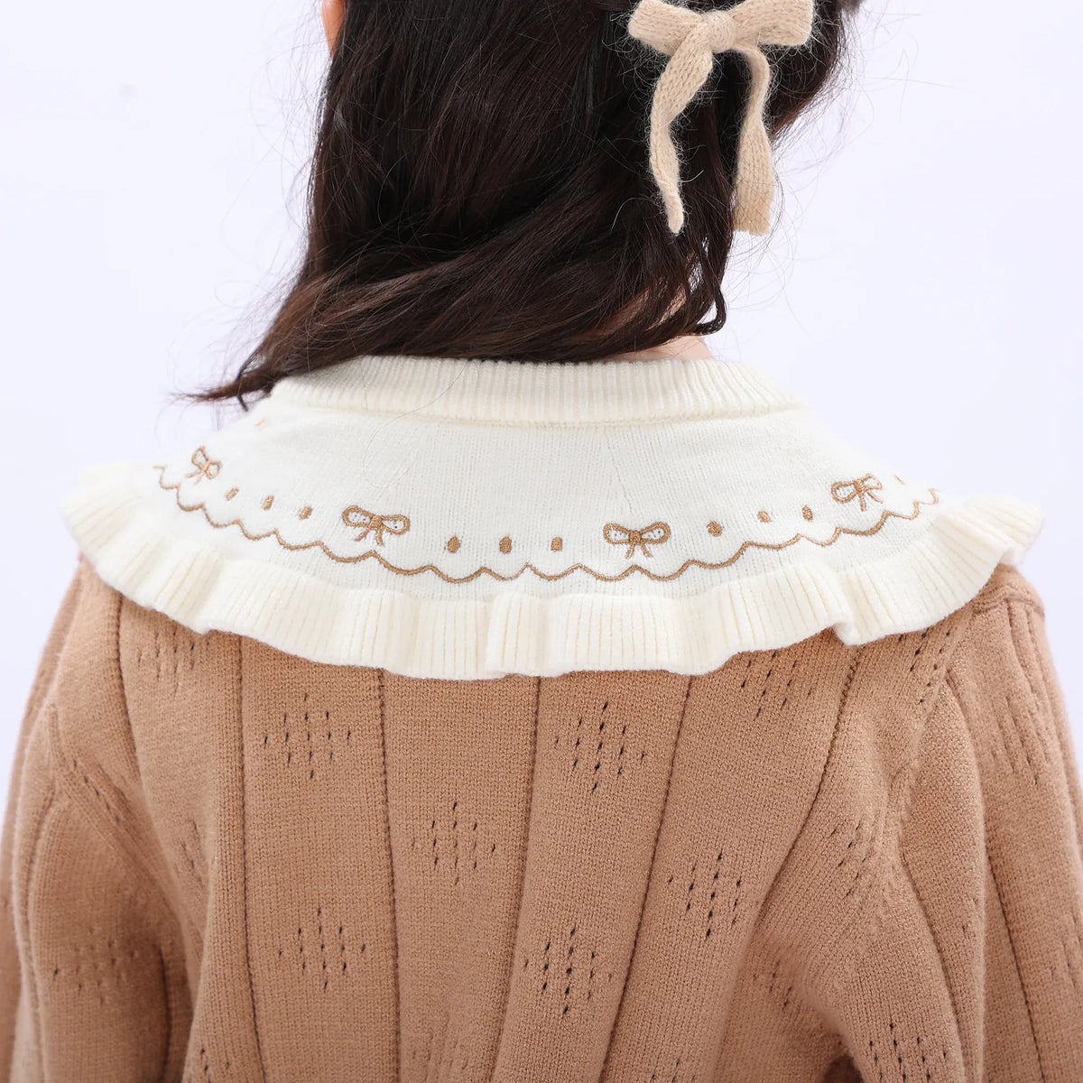 Casual Jacquard Sweater for Girls Image