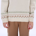 Casual Jacquard Sweater for Girls Image