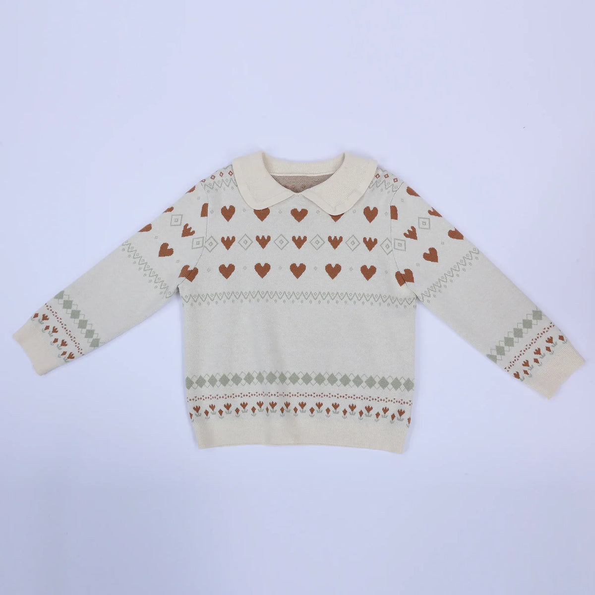 Casual Jacquard Sweater for Girls Image