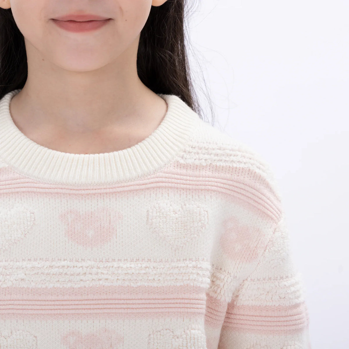 Casual Jacquard Sweater for Girls Image