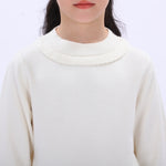 Casual Plain Sweater for Girls Image