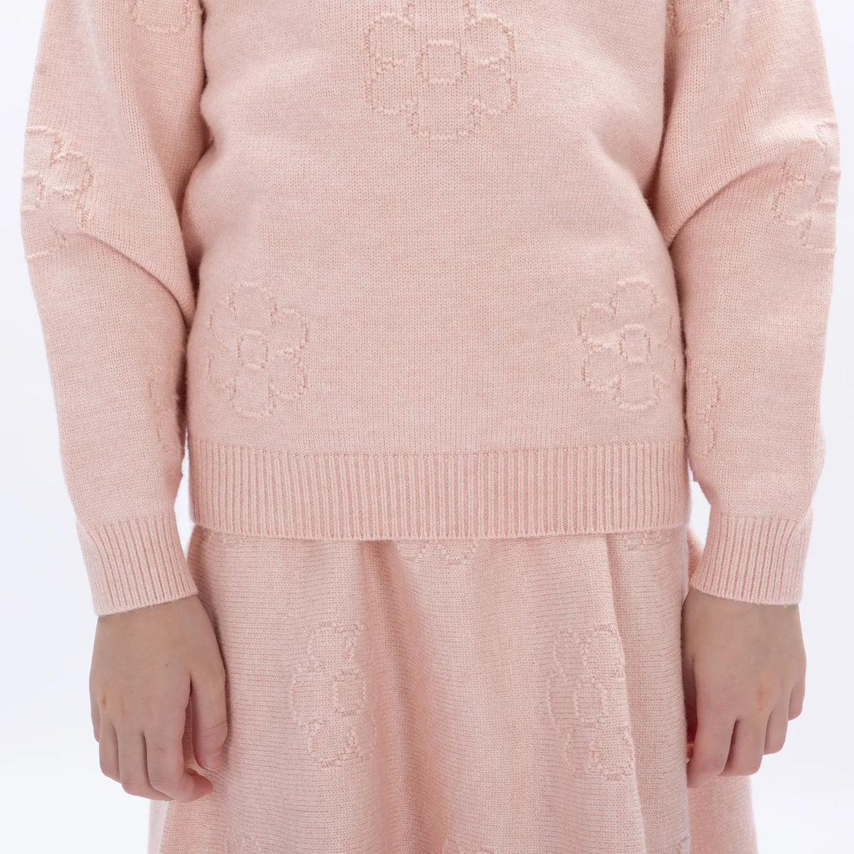 Casual Floral Sweater for Girls Image