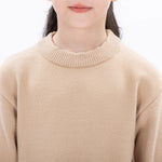 Casual Color-Blocked Sweater for Girls Image