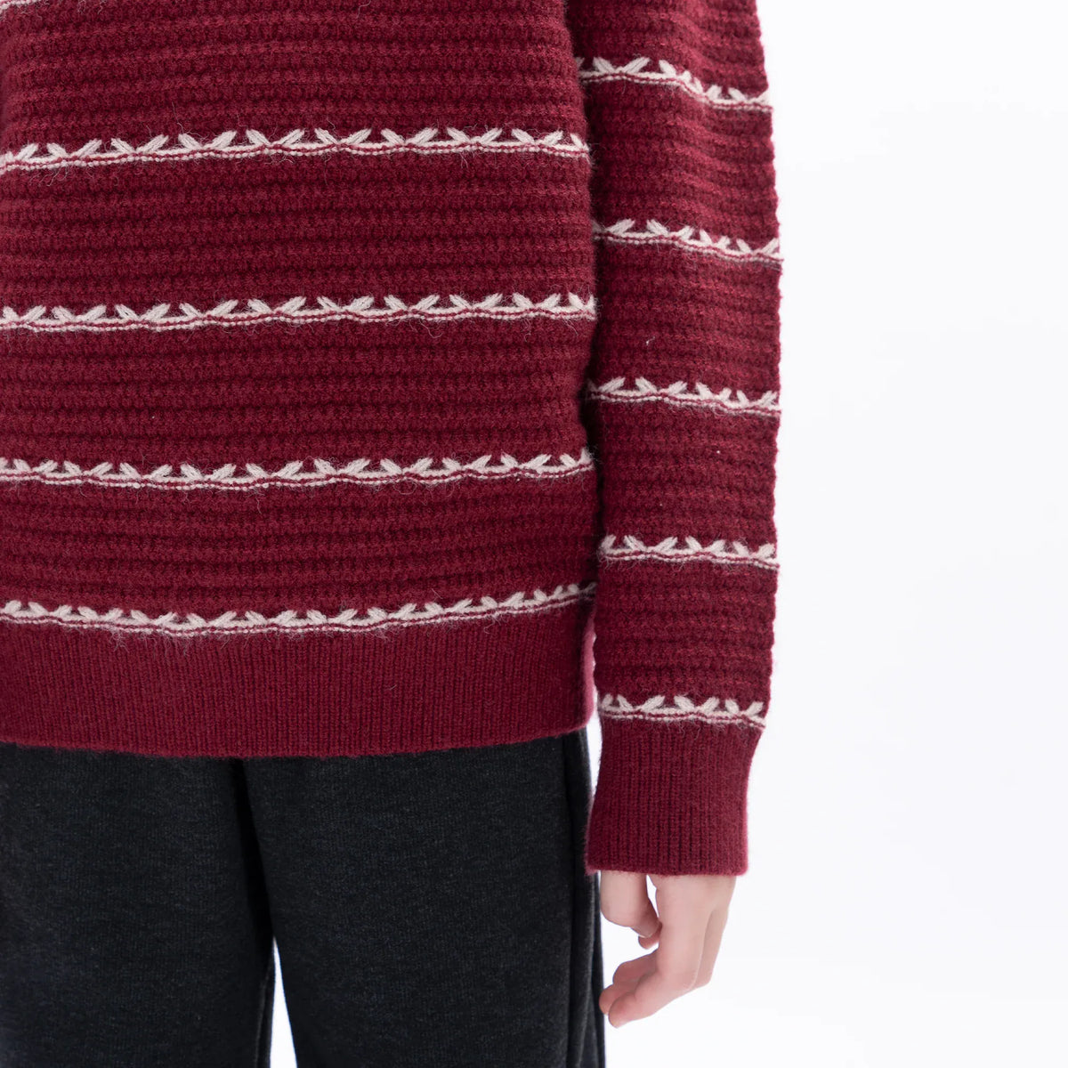 Casual Striped Sweater for Girls Image