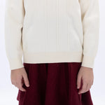 Casual Jacquard Sweater for Girls Image