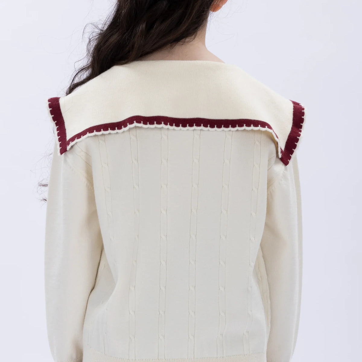 Casual Jacquard Sweater for Girls Image