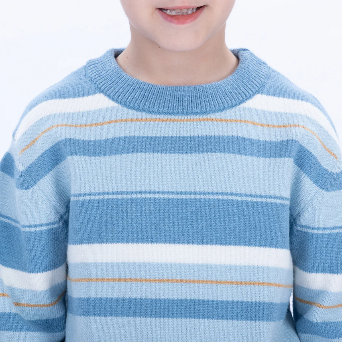Casual Striped Sweater for Boys Image