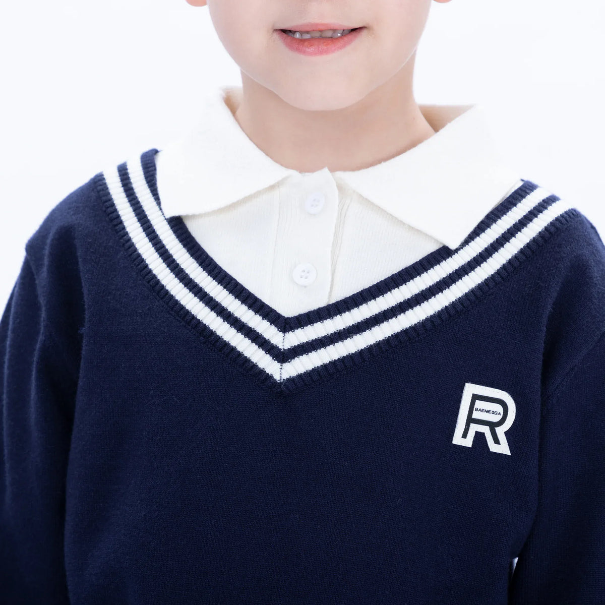 Casual Color-Blocked Sweater for Boys Image