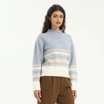 Elegant Color-Blocked Sweater for Women Image