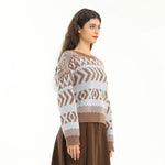 Elegant Jacquard Sweater for Women Image