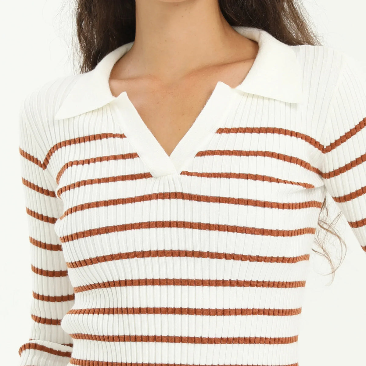 Elegant Striped Sweater for Women Image