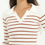 Elegant Striped Sweater for Women Image