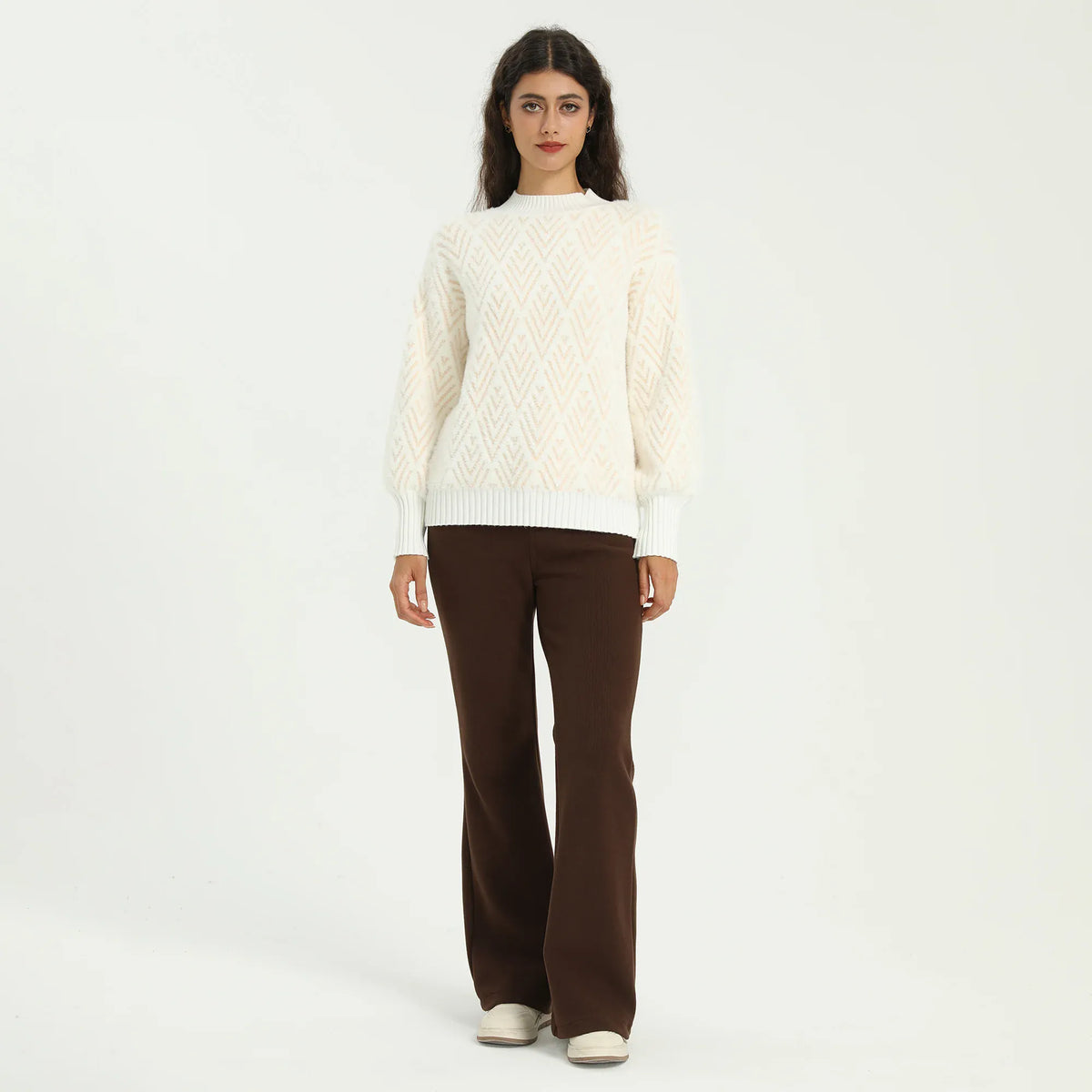 Elegant Jacquard Sweater for Women Image