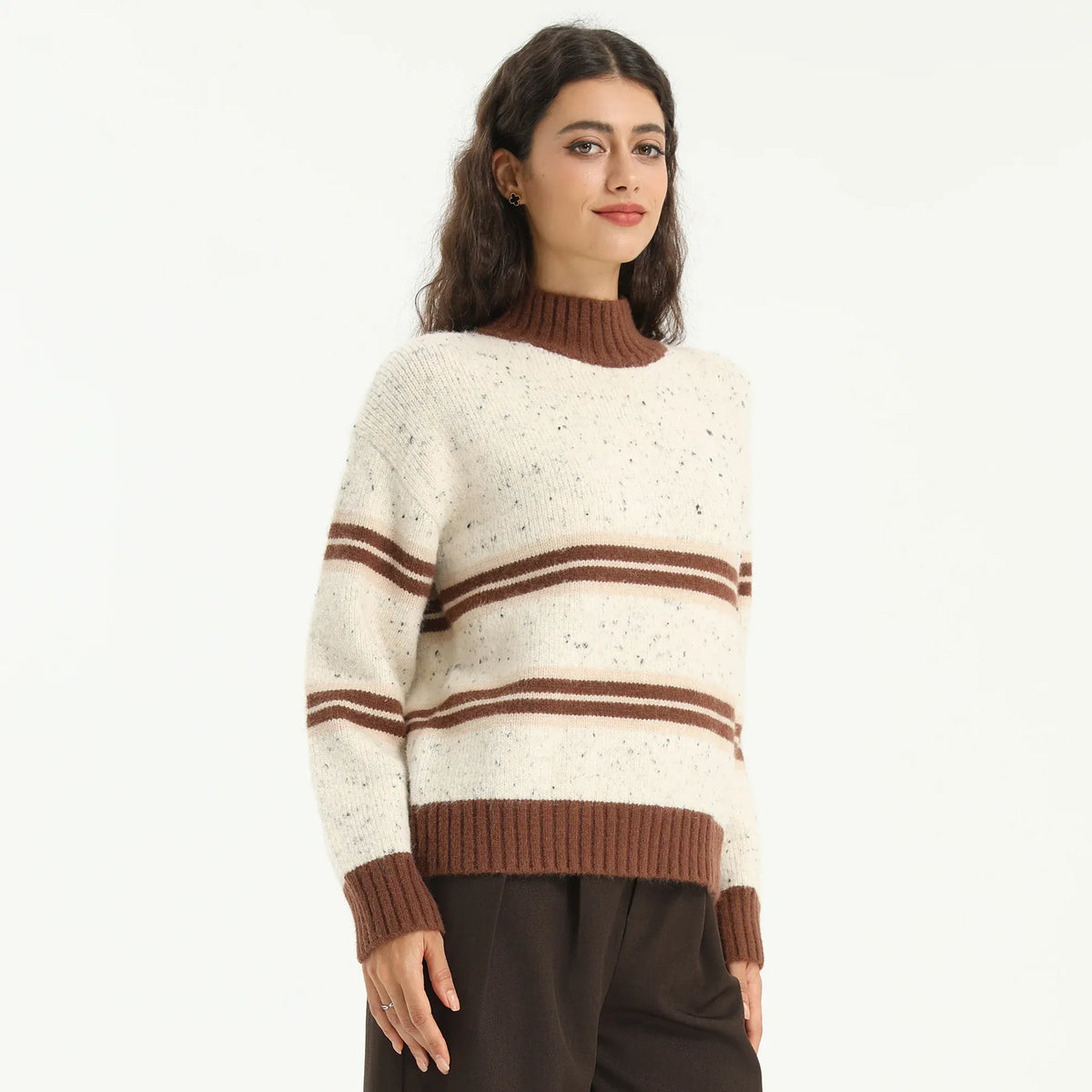 Elegant Striped Sweater for Women Image