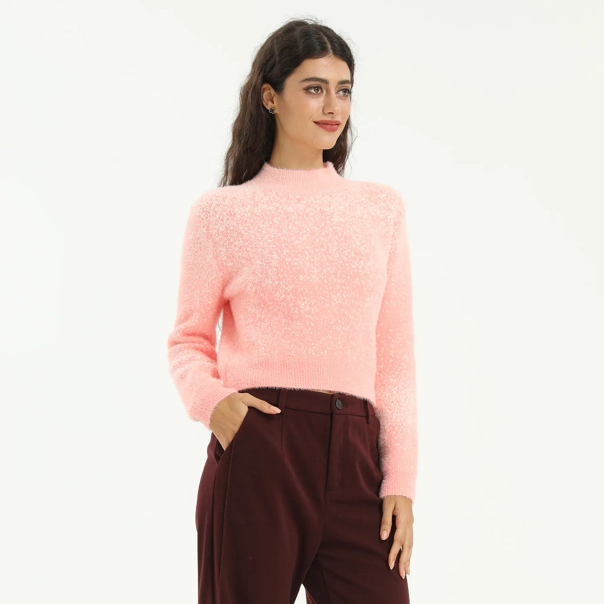 Elegant Solid Sweater for Women Image