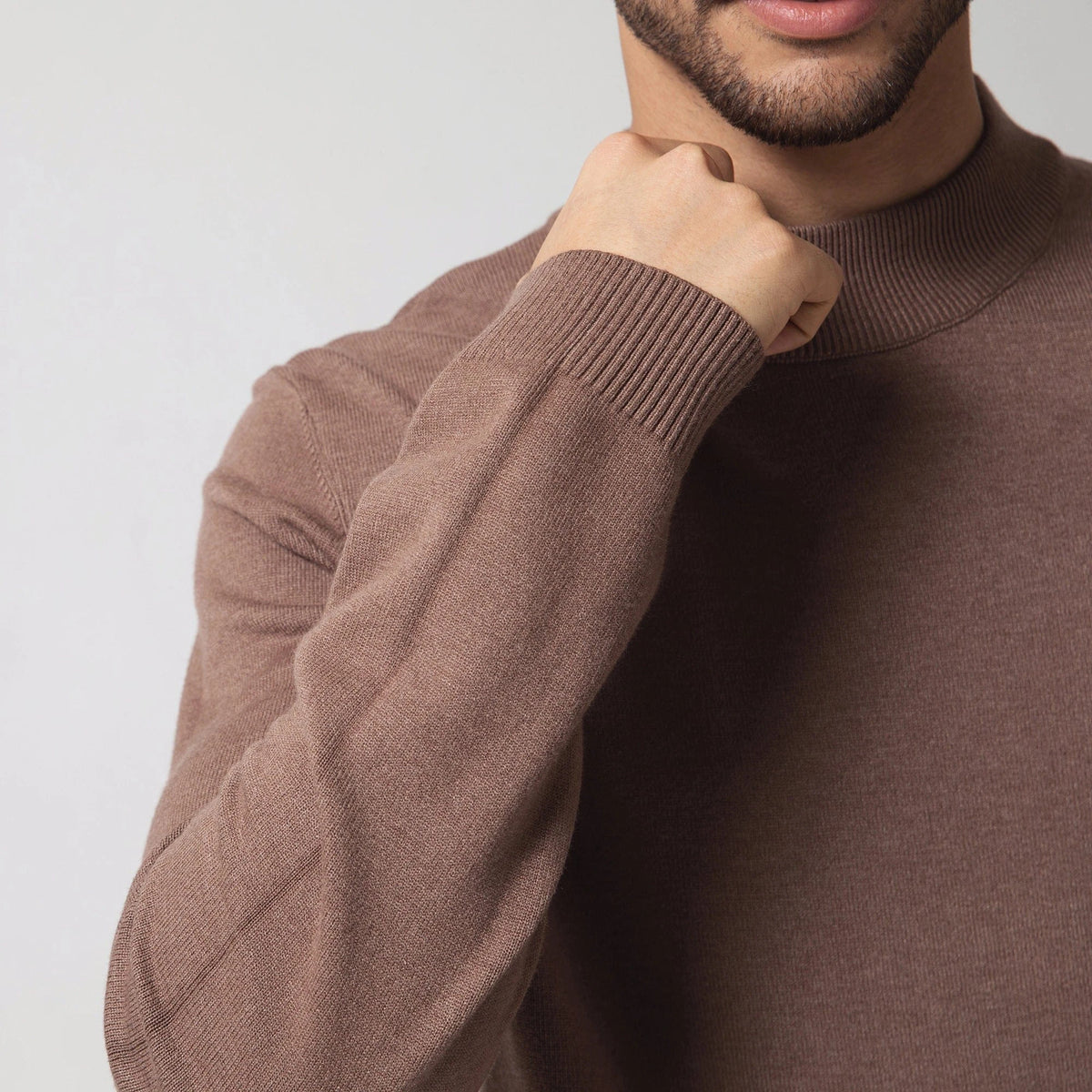 Casual Plain Sweater for Men Image