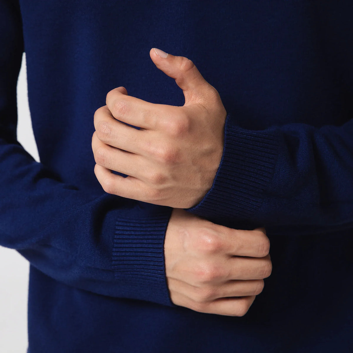 Casual Plain Sweater for Men Image