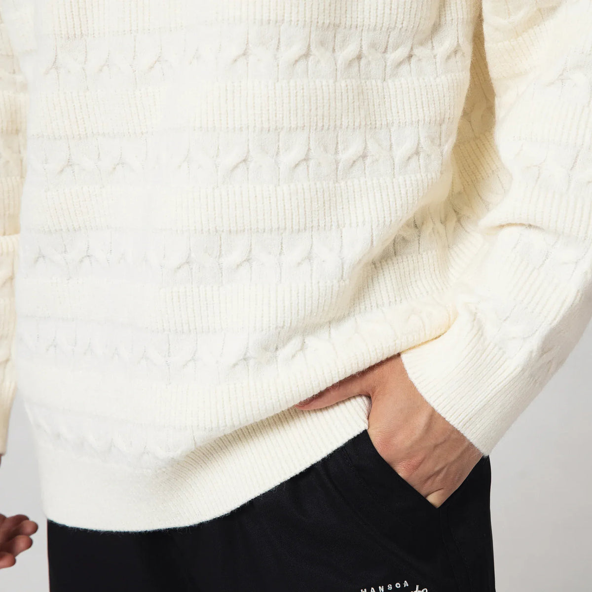 Casual Jacquard Sweater for Men Image