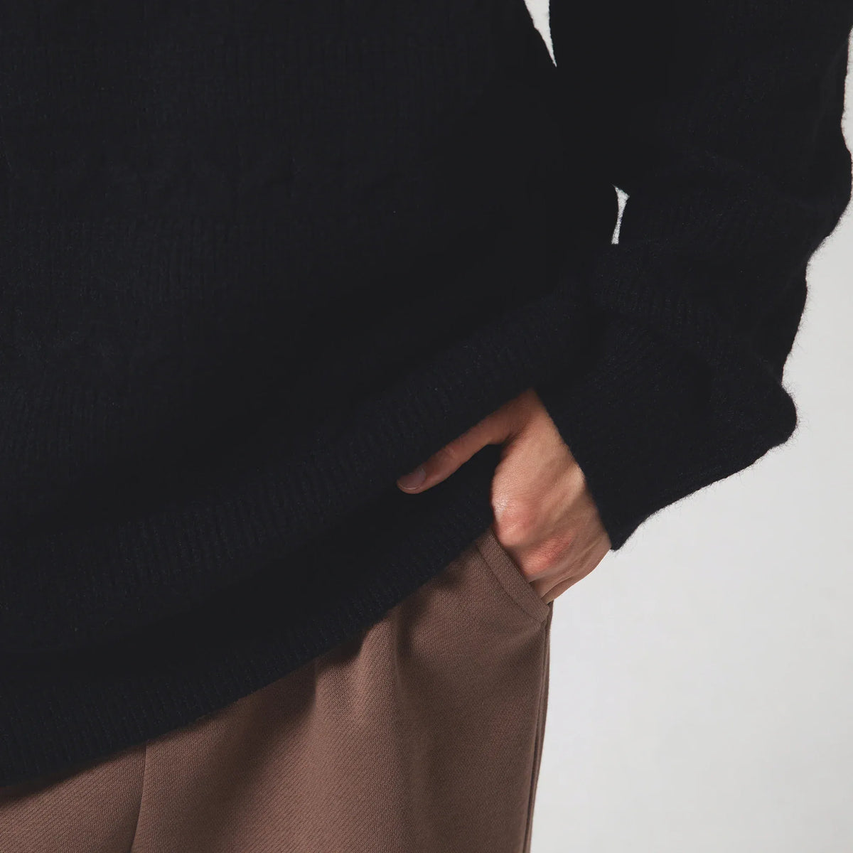 Casual Jacquard Sweater for Men Image