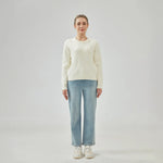 Jacquard Regular Sleeve Sweater with Circular for Women Image