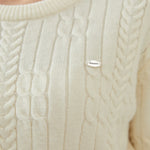 Jacquard Regular Sleeve Sweater with Circular for Women Image