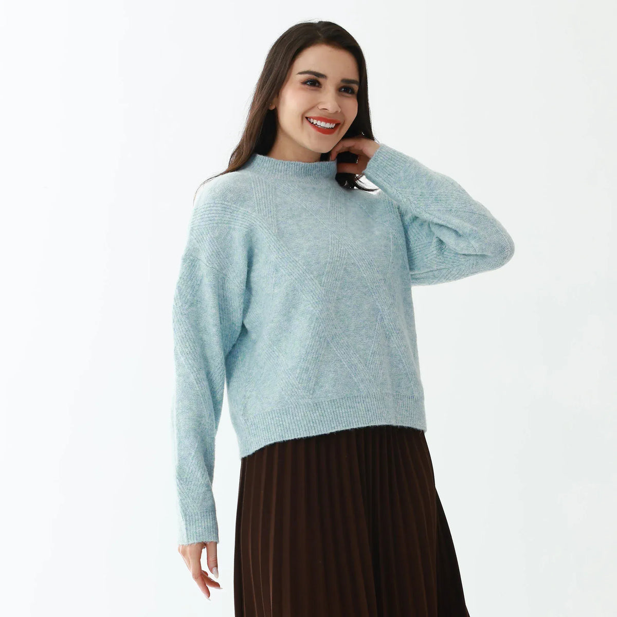 Elegant Solid Sweater for Women Image