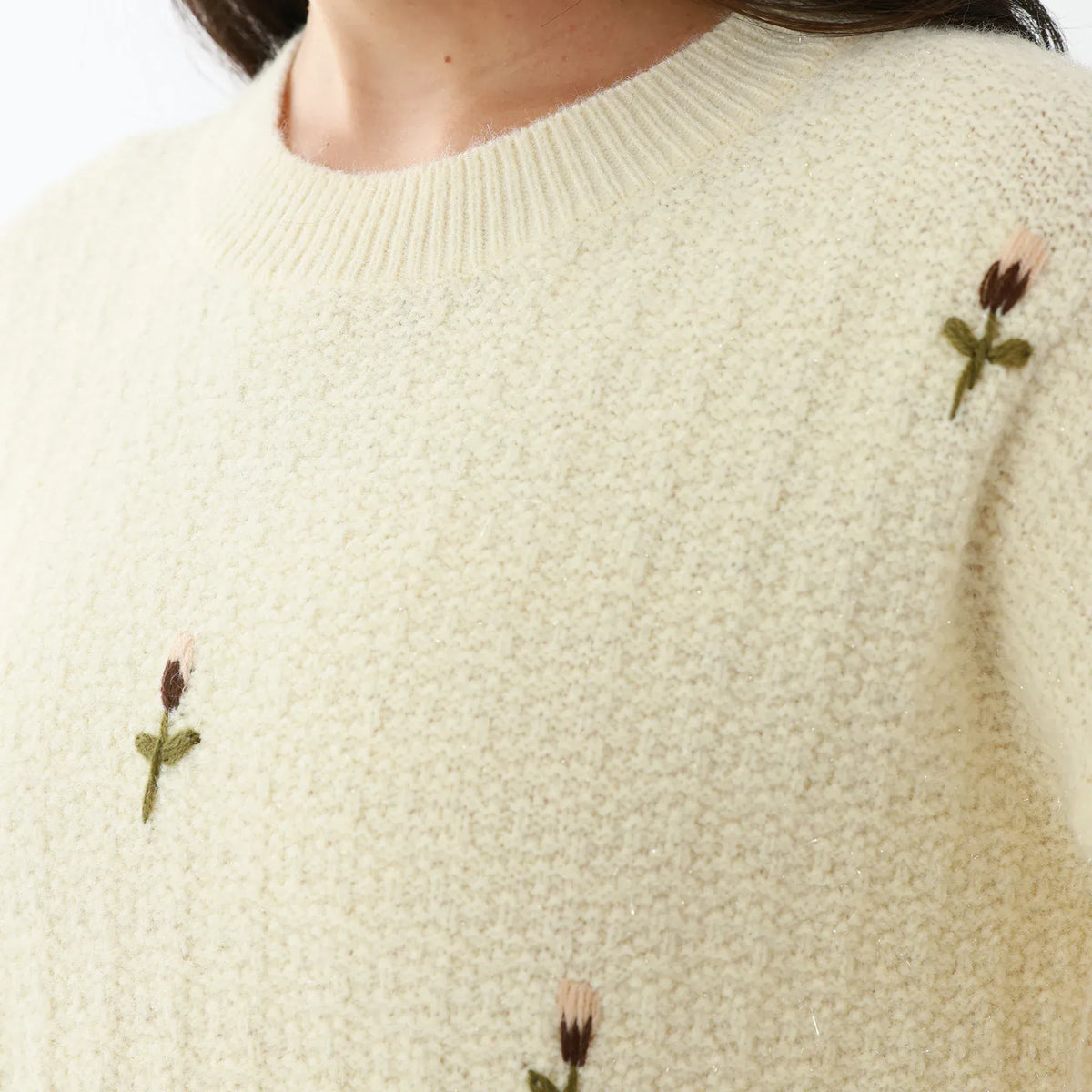 Elegant Floral Sweater for Women Image