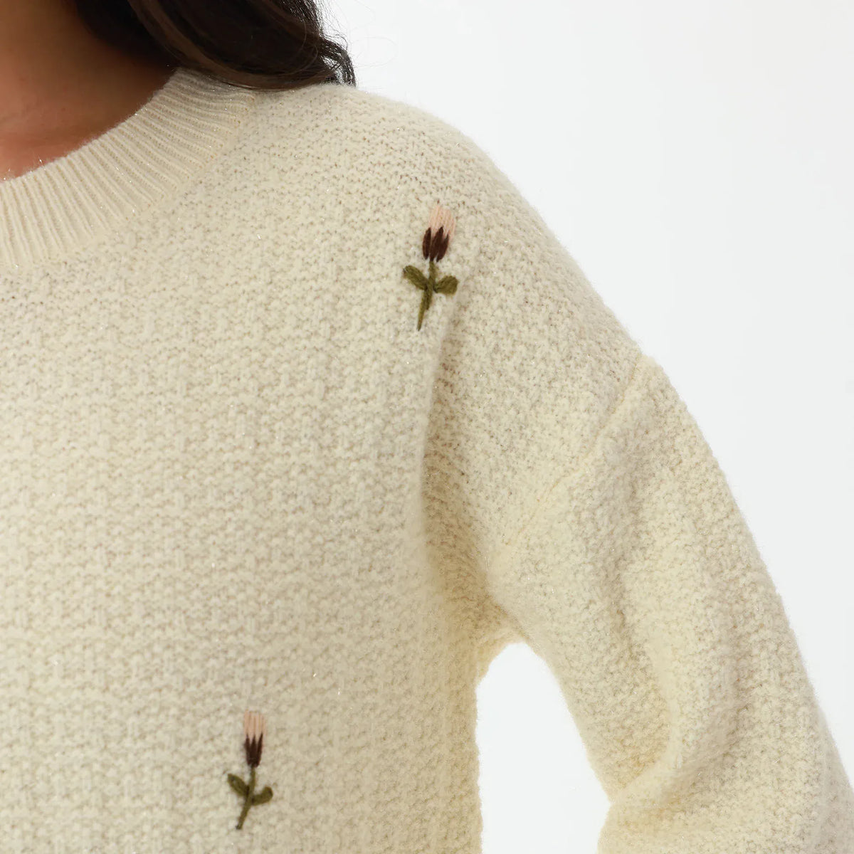 Elegant Floral Sweater for Women Image