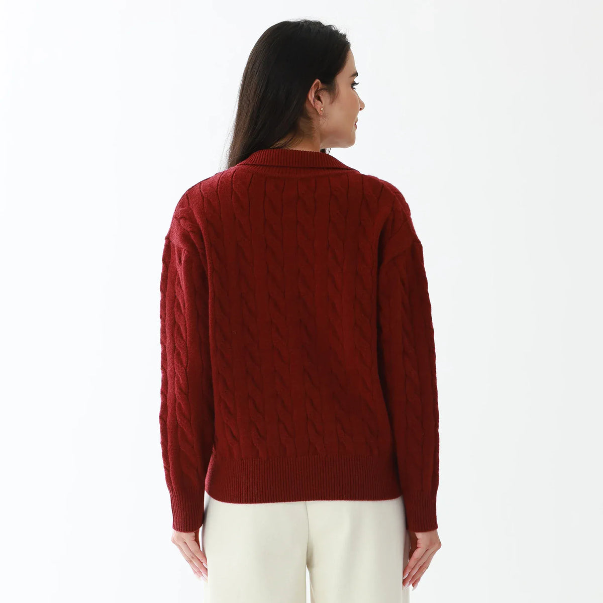 Elegant Jacquard Sweater for Women Image