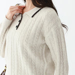 Elegant Jacquard Sweater for Women Image